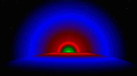 Abstract background of red, orange, yellow, green, blue, violet, with a spect Stock Illustration