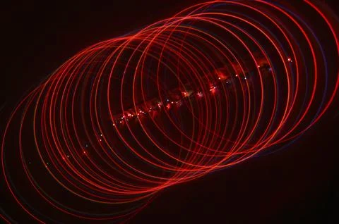 Abstract background of red spirals of circles. 스톡 사진