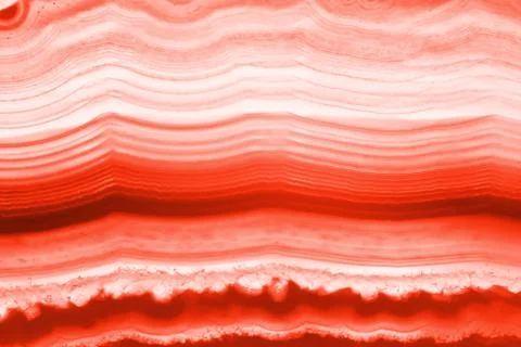 Abstract background - red striped agate slice mineral Stock Photos