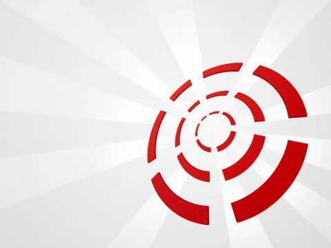 Abstract background with red target イラスト素材