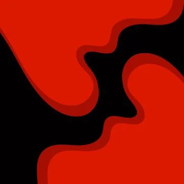 Abstract background with red waves. Colorful banner Illustrazione stock