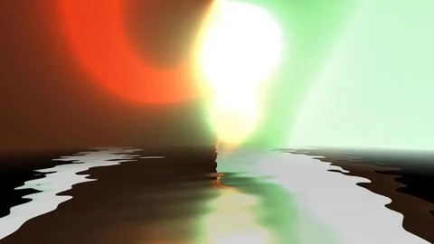 Abstract background reflecting in water イラスト素材