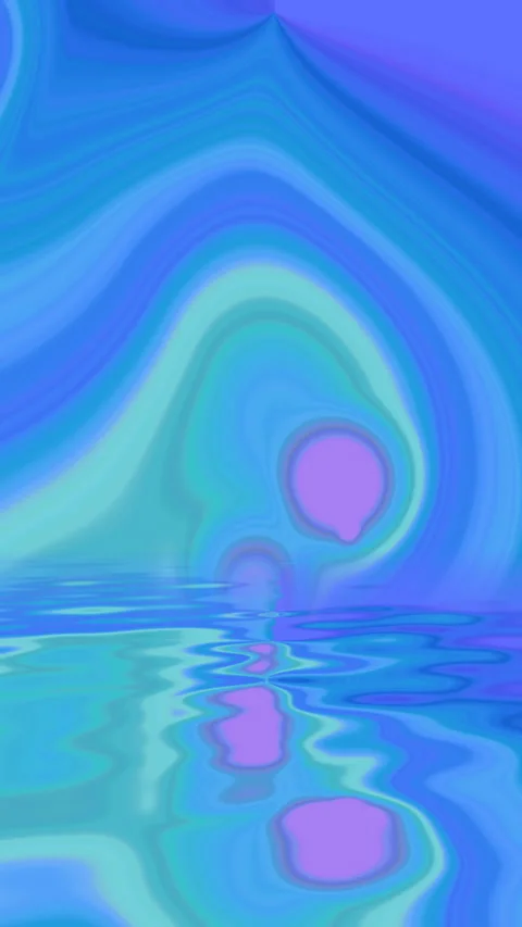 Abstract background reflecting in water vertical video Stock Footage 264072445