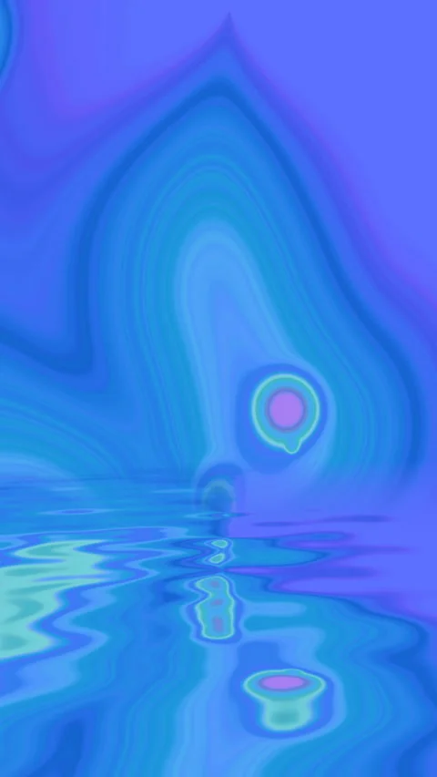 Abstract background reflecting in water vertical video Stock Footage 264072449