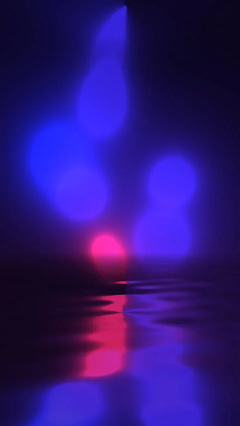 Abstract background reflecting in water vertical video Stock Footage 264072697