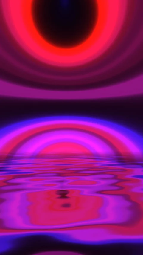 Abstract background reflecting in water vertical video Video stock 264072704