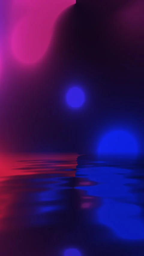 Abstract background reflecting in water vertical video Stock-Footage 264072745
