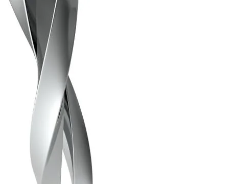 Abstract background with reflection smooth wavy lines 3d illustration Stock Illustration