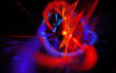 Abstract background reminiscent of magnetic fields. Fractal art graphics Stock Illustration