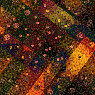 An abstract background reminiscent of patchwork with rectangular patches. Illustration