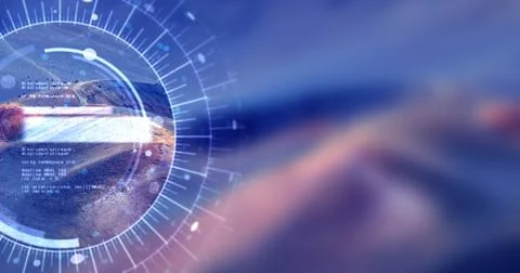 Abstract Background Render With Numbers Stockillustratie