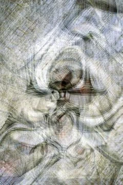 Abstract background with repeating images of glasses Stock Illustration