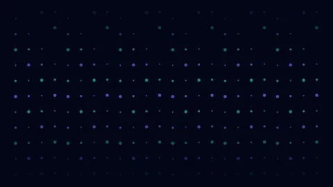 Abstract background with a repeating pattern of colorful neon dots Stock Footage 339618953