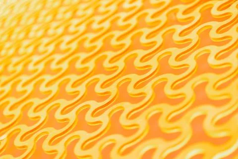 Abstract background, a repeating pattern of gold curved round cells in a gold Stock Photos