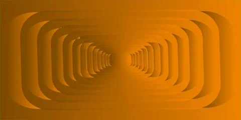 Abstract background with repeating rounded rectangular shapes creating a deep Stock Illustration