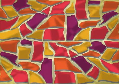 Abstract background in retro colors Stock Illustration