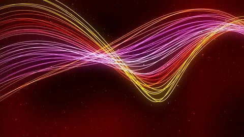 Abstract background ribbon line wave, Geometric shape line wave background Stock Illustration