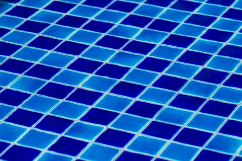 Abstract background from ripple in blue pool Stock-Fotos