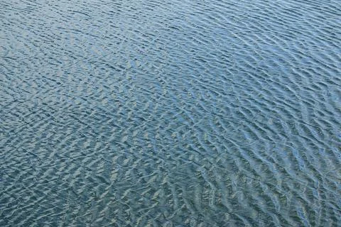 Abstract background of river water flow under the influence of light. The tex Stock Photos