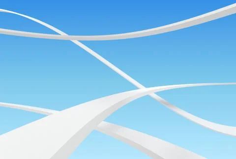 Abstract background with road and sky Stock Illustration