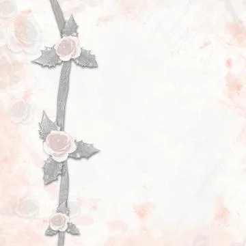 Abstract background with roses painted Stock Photos