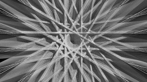 Abstract background with rotated plane elements Stock Illustration