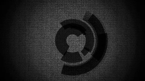 Abstract background Rotating Circular Segments 3 Stock Footage 124834235