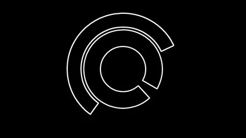 Abstract background Rotating Circular Segments 10 Stock-Footage 124835200