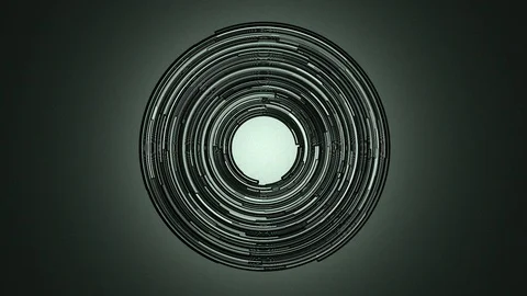 Abstract background Rotating Circular Segments 13 Stock Footage 124862730
