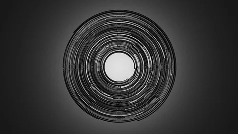 Abstract background Rotating Circular Segments 15 Stock Footage 124863000