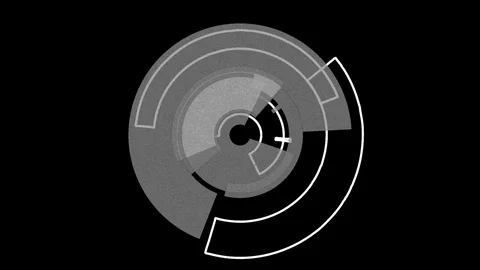 Abstract background Rotating Circular Segments 17 Stock Footage 124868441