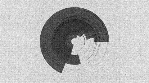 Abstract background Rotating Circular Segments 19 Stock-Footage 124876807