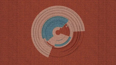 Abstract background Rotating Circular Segments 22 Stock Footage 124877411