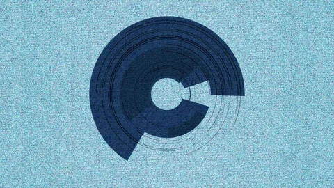 Abstract background Rotating Circular Segments 23 Stock Footage 124877688