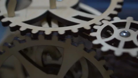 Abstract background of rotating gears. Stock Footage 141458160