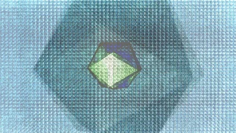 Abstract Background Rotating Geometric Shape 1 Stock Footage 83428958