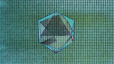 Abstract Background Rotating Geometric Shape 7 스톡 동영상 83431032