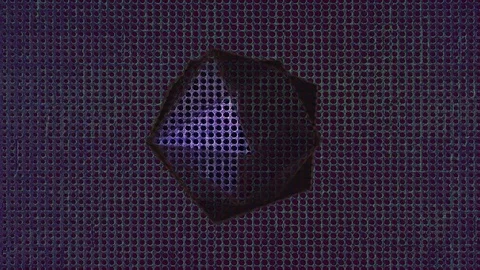 Abstract Background Rotating Geometric Shape 4 Stock Footage 83431318