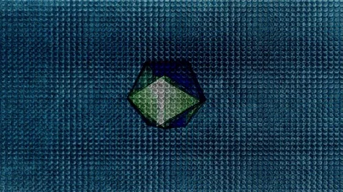 Abstract Background Rotating Geometric Shape 2 Video stock 83431534