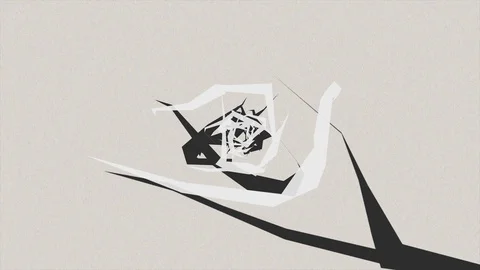 Abstract Background Rotating Geometric Tunnel 5 Video stock 110887444