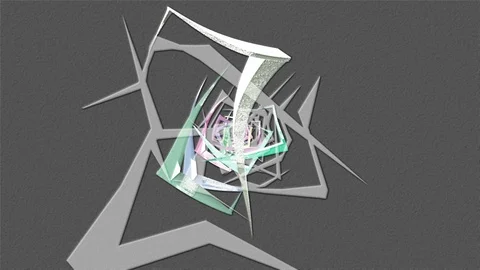 Abstract Background Rotating Geometric Tunnel 3 스톡 동영상 110887485