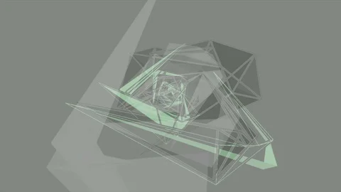 Abstract Background Rotating Geometric Tunnel 11 Stock Footage 110888463