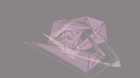 Abstract Background Rotating Geometric Tunnel 12 Stock Footage 110888500