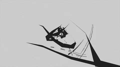 Abstract Background Rotating Geometric Tunnel 8 Stock-Footage 110888507