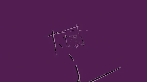 Abstract Background Rotating Geometric Tunnel 17 Stock Footage 110888662