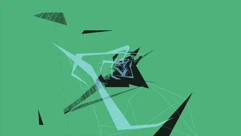 Abstract Background Rotating Geometric Tunnel 20 Stock-Footage 110888908