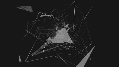 Abstract Background Rotating Geometric Tunnel 22 Stock Footage 110889013