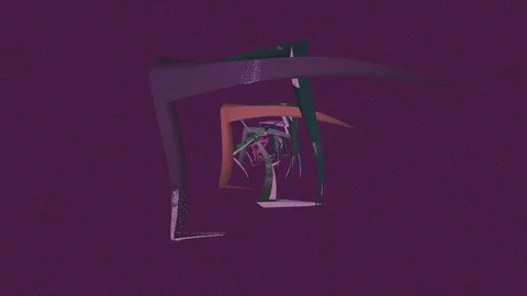 Abstract Background Rotating Geometric Tunnel 16 Video stock 110889264