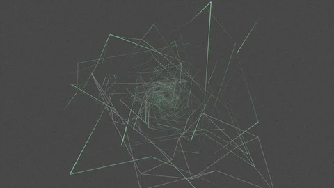 Abstract Background Rotating Geometric Tunnel 29 Stock Footage 110889604