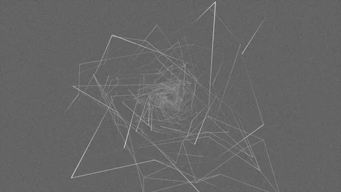 Abstract Background Rotating Geometric Tunnel 28 Video stock 110889709